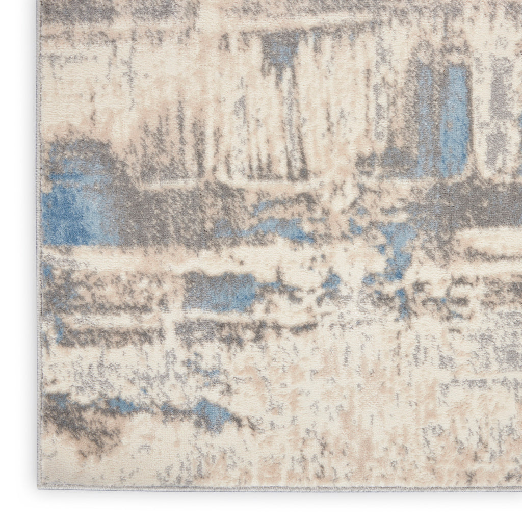 nourison solace sla07 ivory grey blue rug
