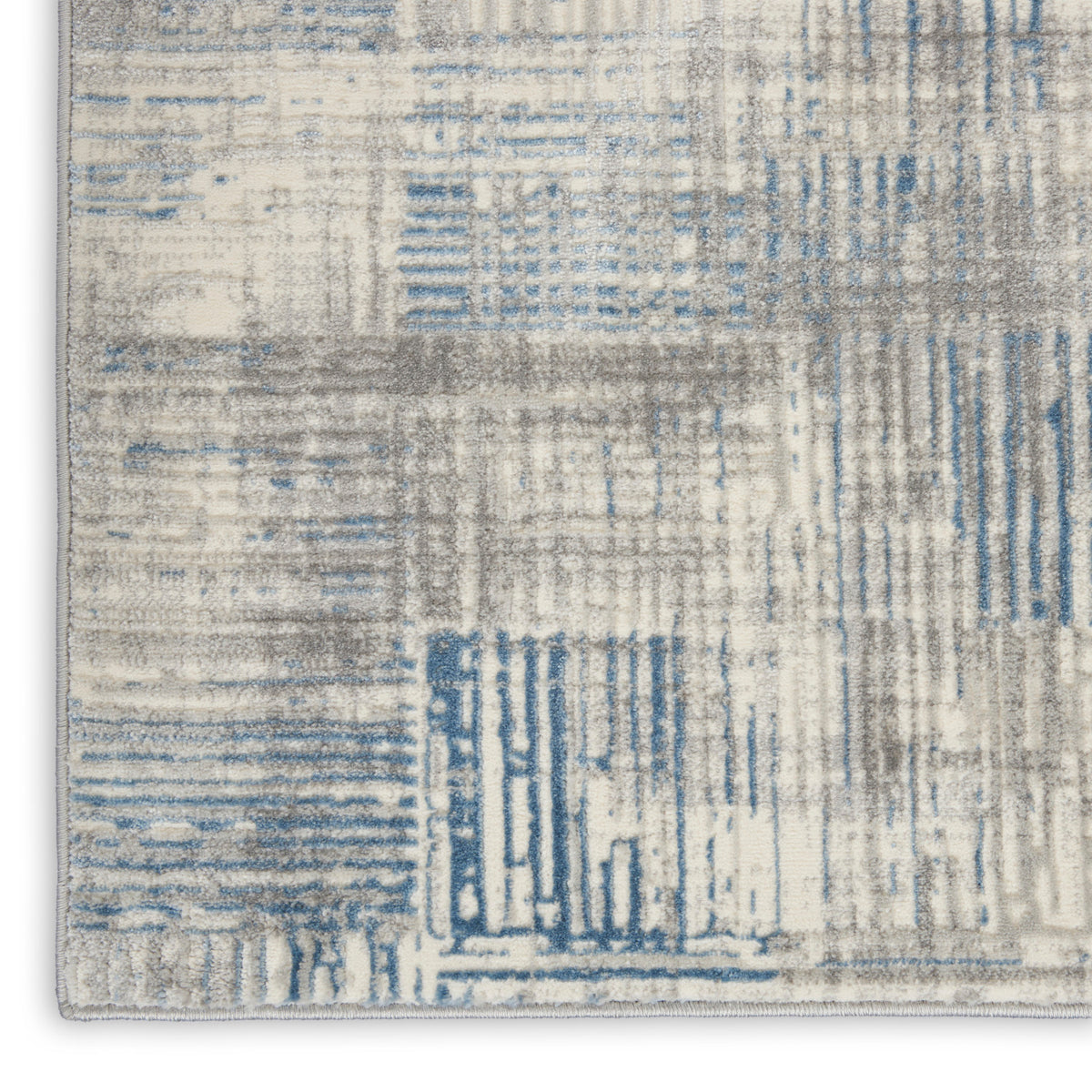 nourison solace sla03 ivory grey blue rug