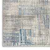 nourison solace sla03 ivory grey blue rug
