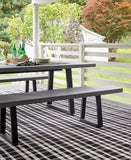 dash albert tattersall da982 black rug