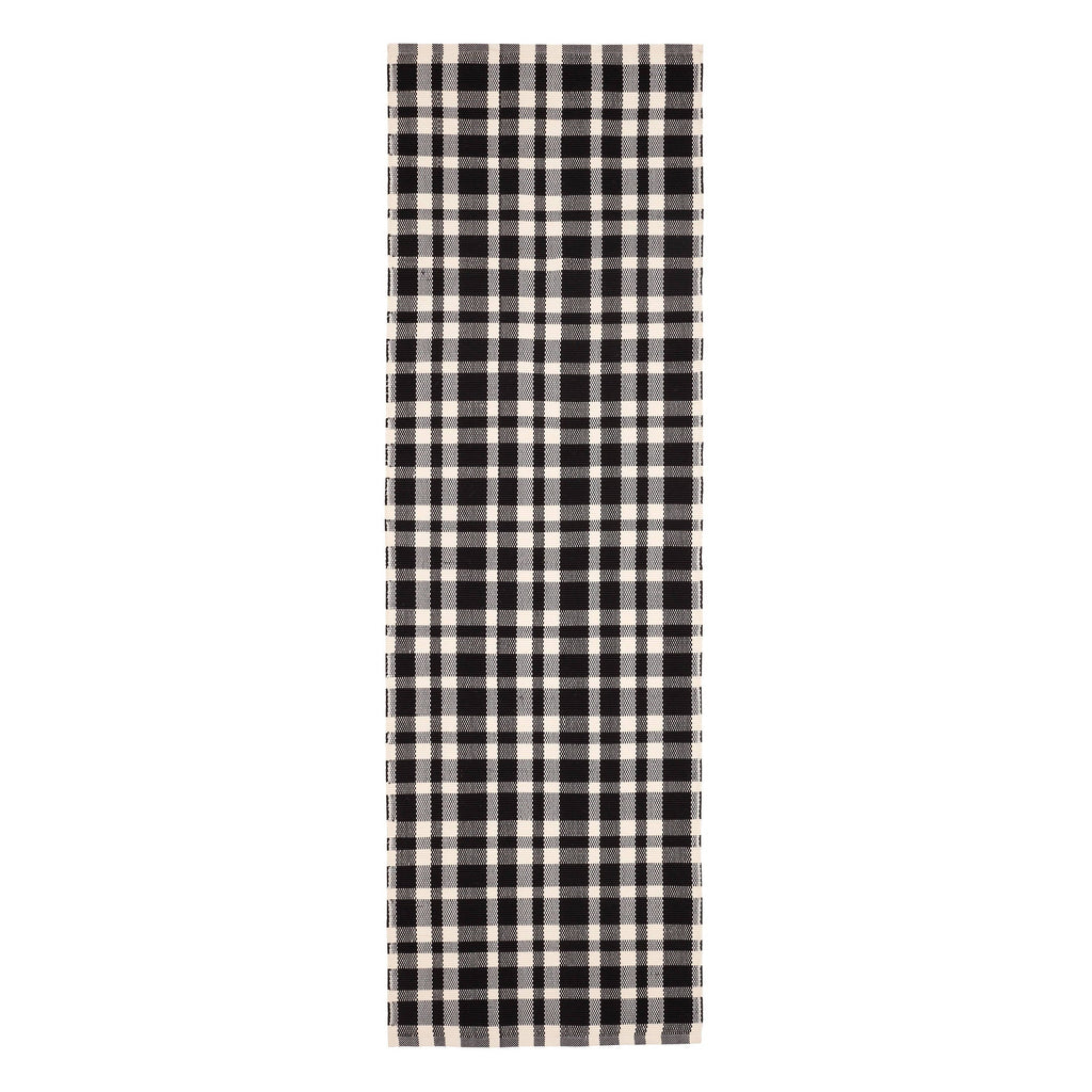dash albert tattersall da982 black rug