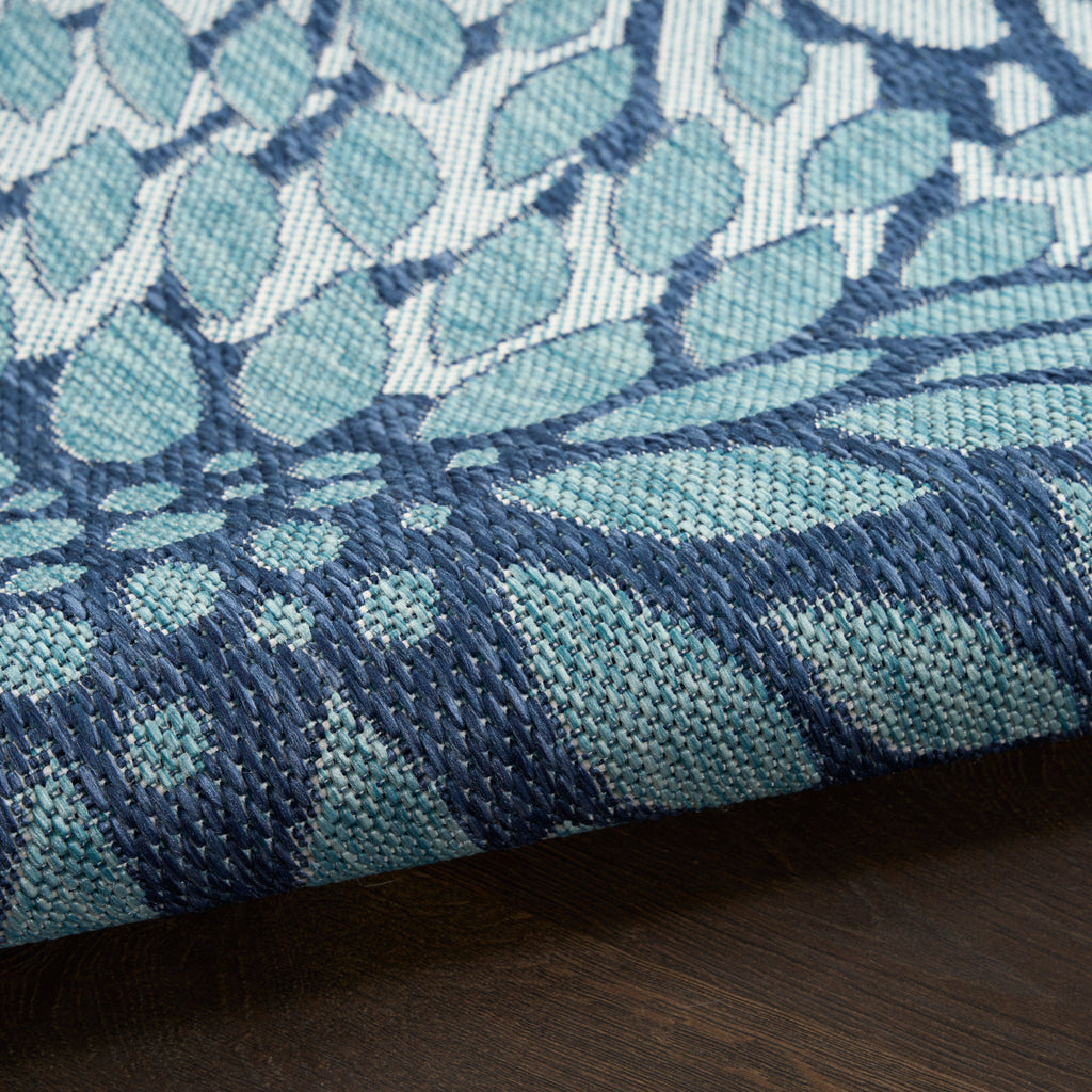 nourison garden oasis goa06 navy rug