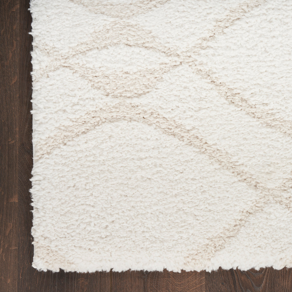 nourison modern shag mmd03 ivory beige rug