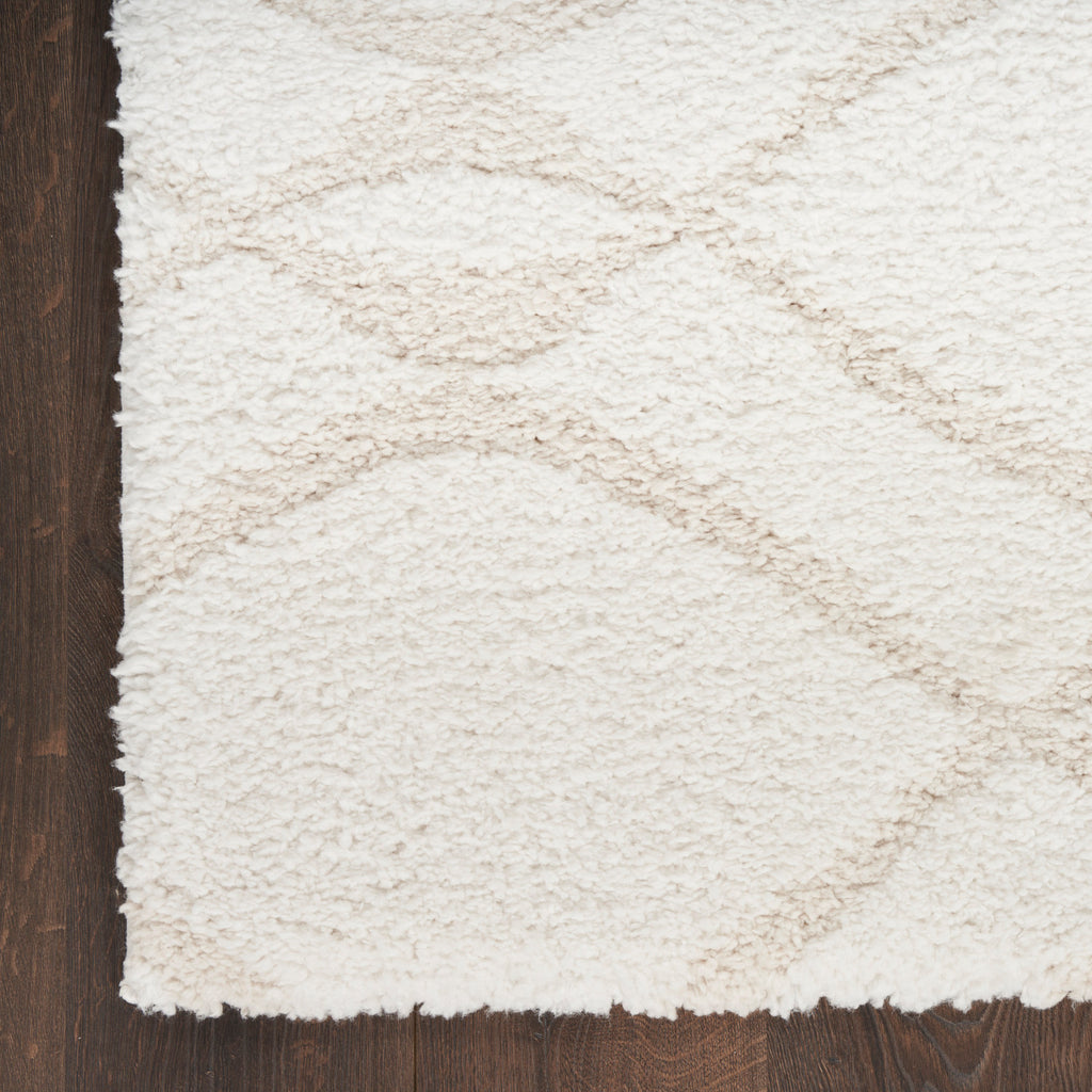 nourison modern shag mmd03 ivory beige rug