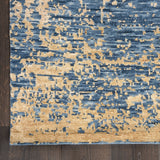 nourison luna lun01 dark blue mocha rug