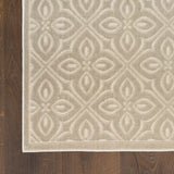 nourison washable charm wch03 silver ivory rug