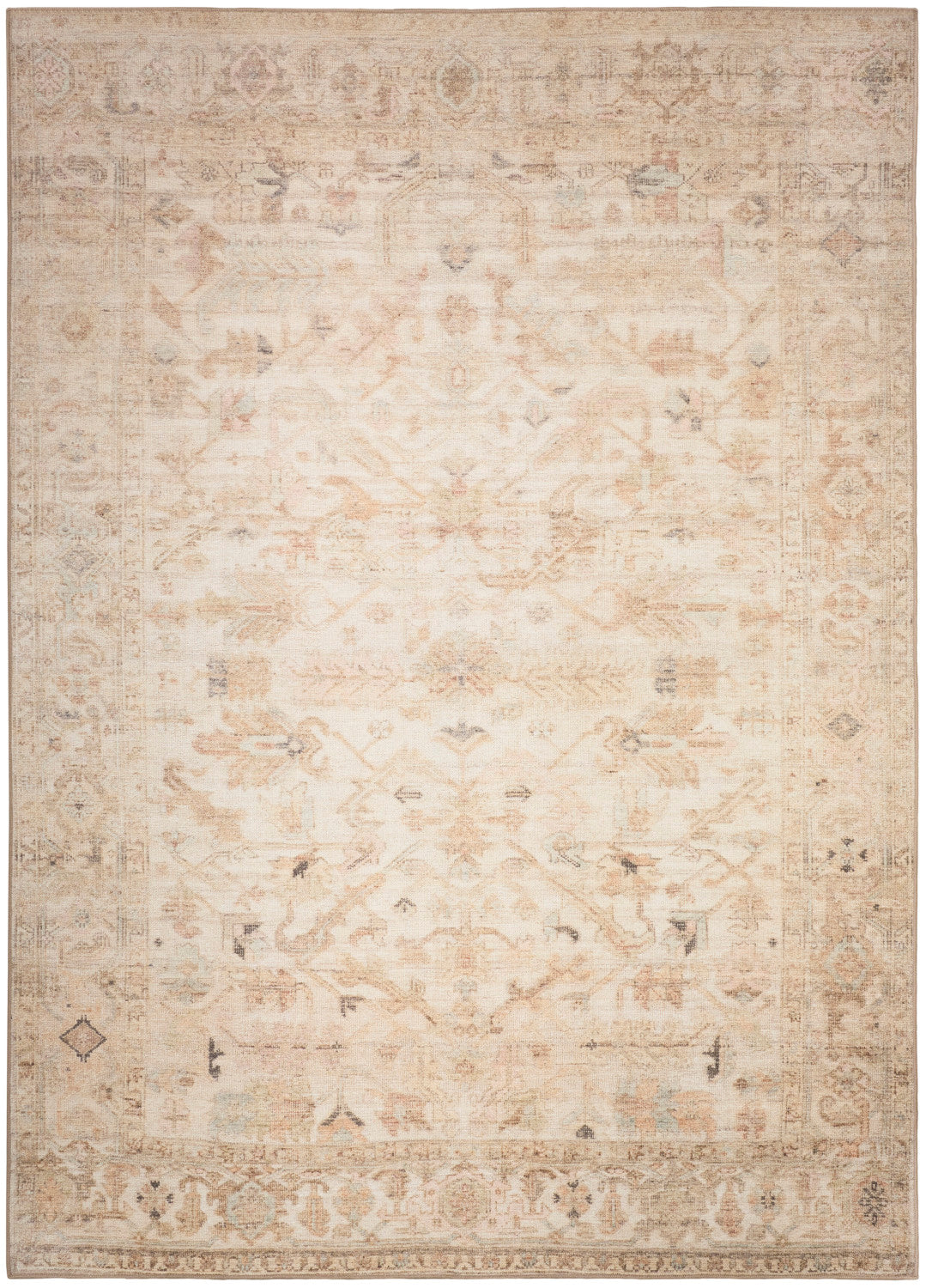 nourison vintage washables vws17 beige rug