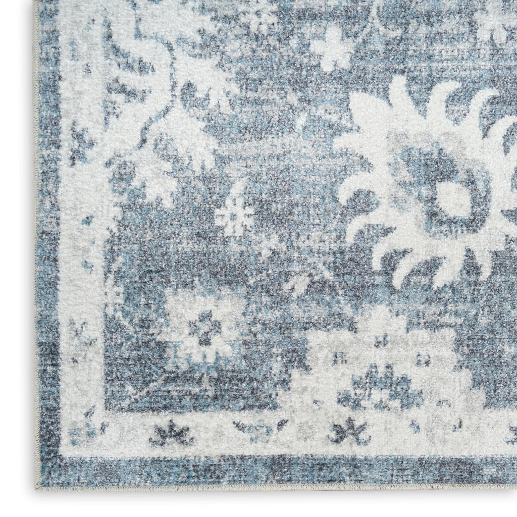 nourison astra machine washable asw19 denim rug