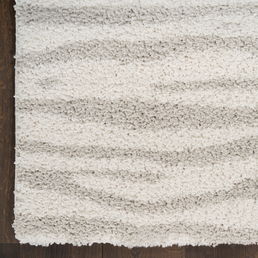 nourison modern shag mmd05 ivory grey rug