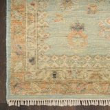 nourison heritage vine htv02 light blue rug