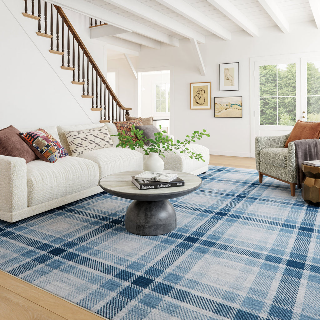 dash albert teahouse da2409 blue machine washable polyester rug
