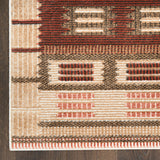 nourison nordic nrc16 rust rug