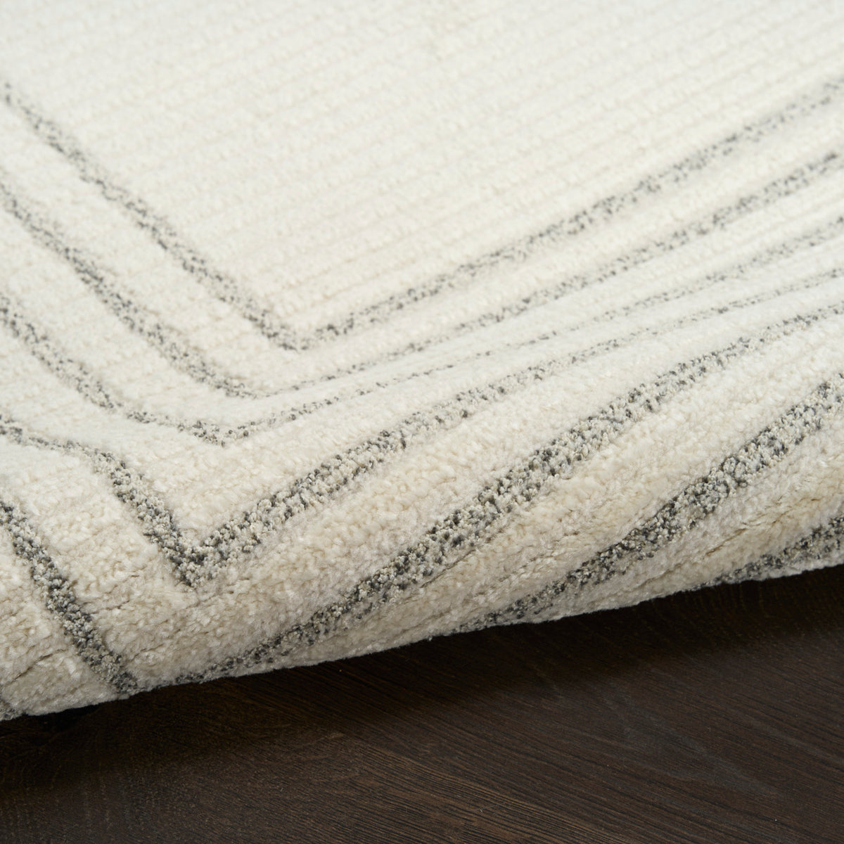 nourison ivory hues ivh03 ivory grey rug
