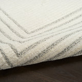 nourison ivory hues ivh03 ivory grey rug