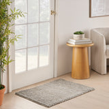 nourison pure knots knt01 grey rug