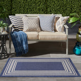 nourison horizon indoor outdoor hoz03 navy rug