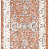 nourison astra machine washable asw20 rust ivory rug