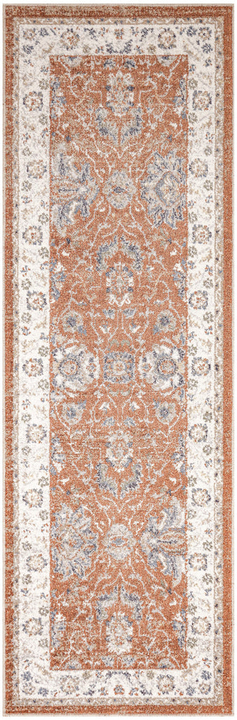nourison astra machine washable asw20 rust ivory rug