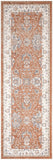 nourison astra machine washable asw20 rust ivory rug