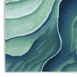 nourison prismatic prs42 silver green rug