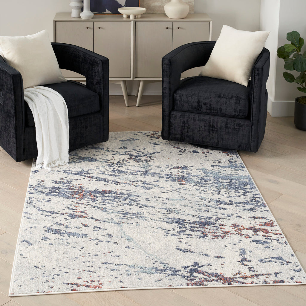 nourison motion mtt04 ivory blue rug