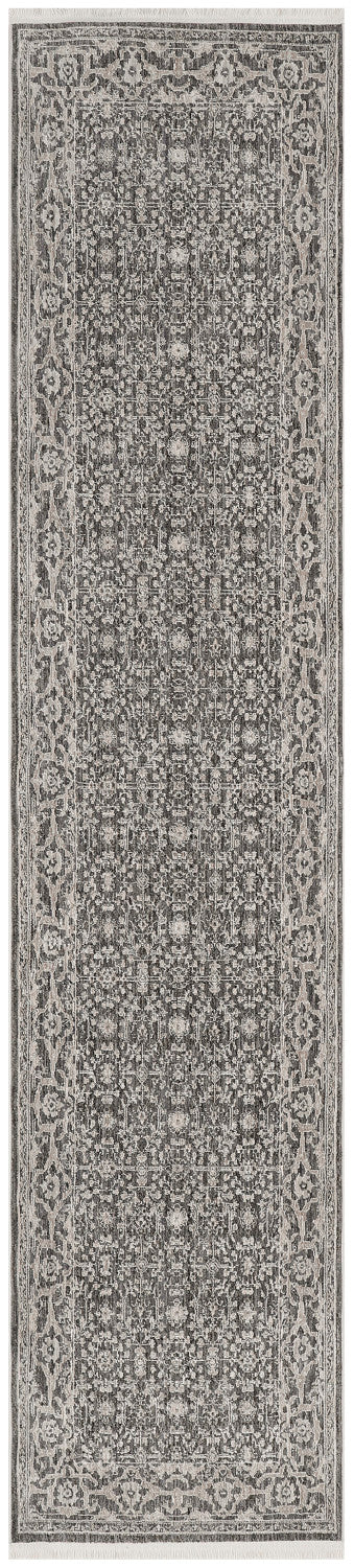 nourison shadows shw04 charcoal ivory rug