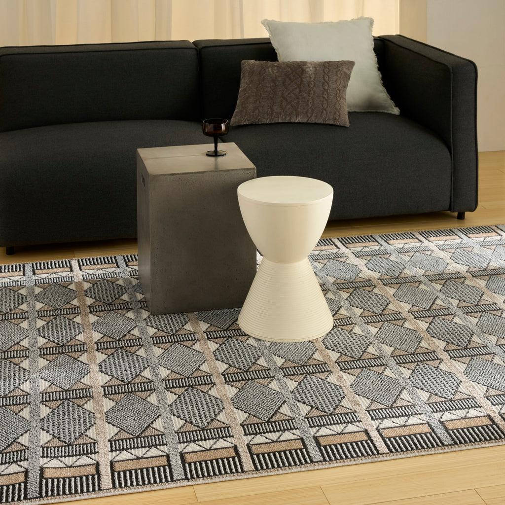 nourison nordic nrc06 ivory multicolor rug
