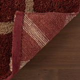 dash albert le souk 200svls08a maroon woven flatwoven cotton rug