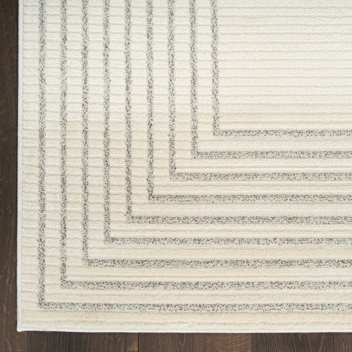 nourison ivory hues ivh03 ivory grey rug