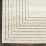 nourison ivory hues ivh03 ivory grey rug