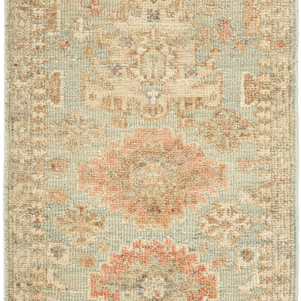 nourison heritage vine htv02 light blue rug