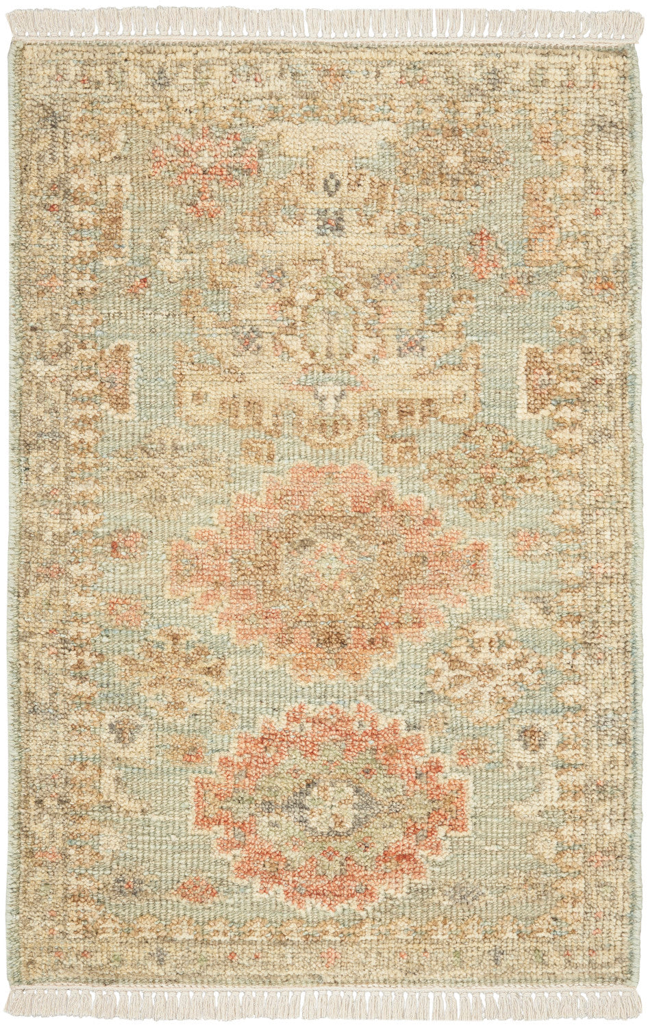 nourison heritage vine htv02 light blue rug