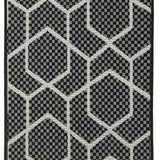 nourison horizon indoor outdoor hoz01 black rug