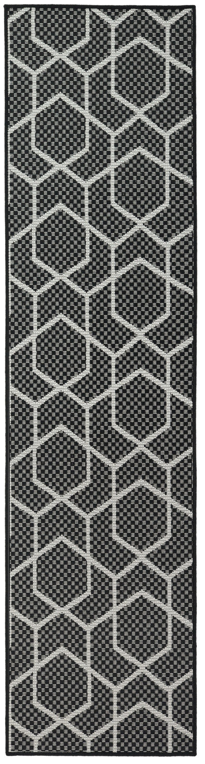 nourison horizon indoor outdoor hoz01 black rug