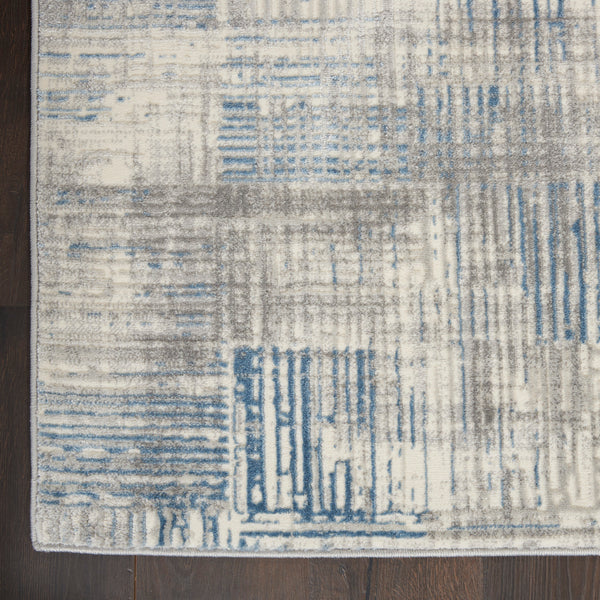 nourison solace sla03 ivory grey blue rug