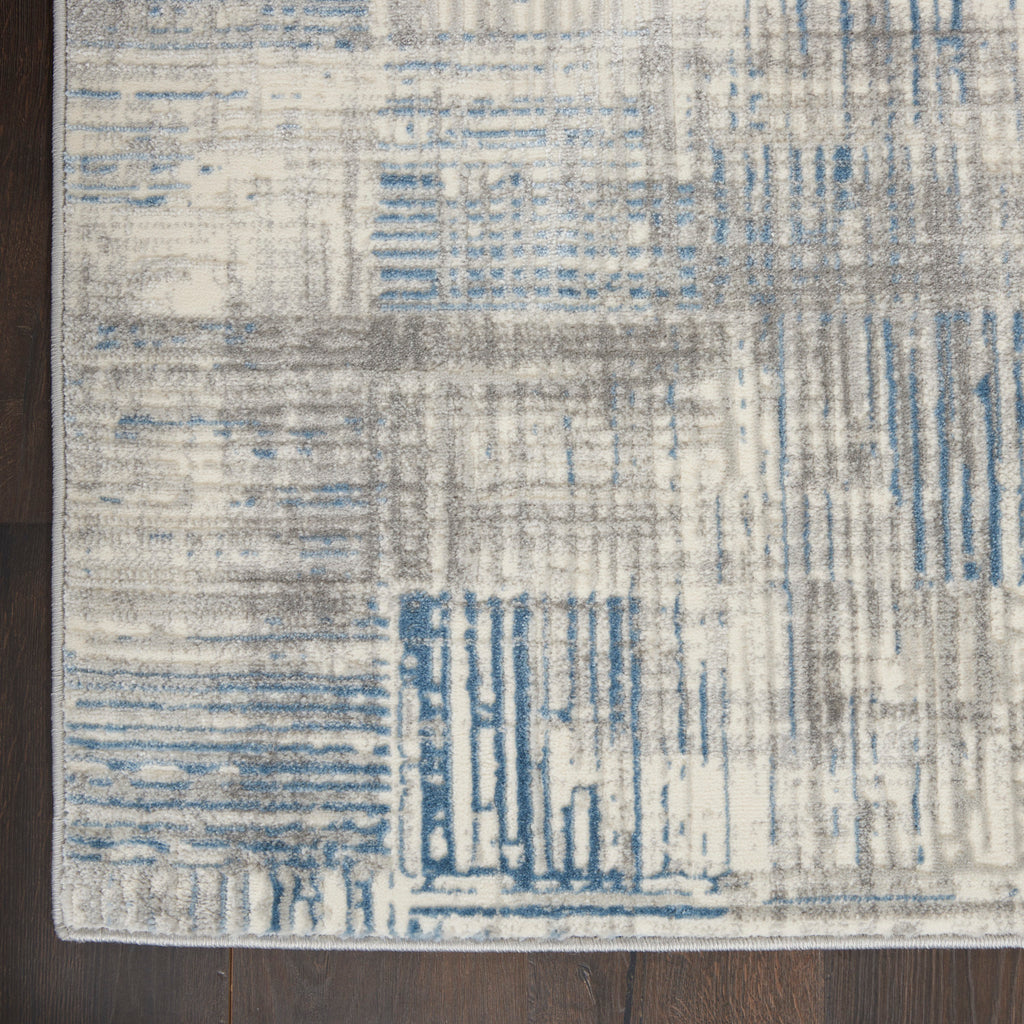 nourison solace sla03 ivory grey blue rug