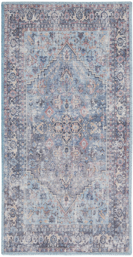nourison new concept washables sr104 light grey blue rug