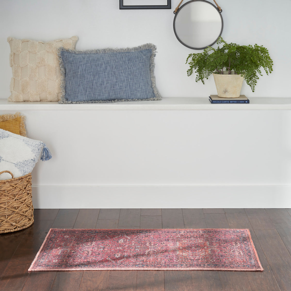 nourison new concept washables sr102 brick rug