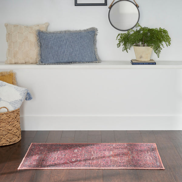 nourison new concept washables sr102 brick rug