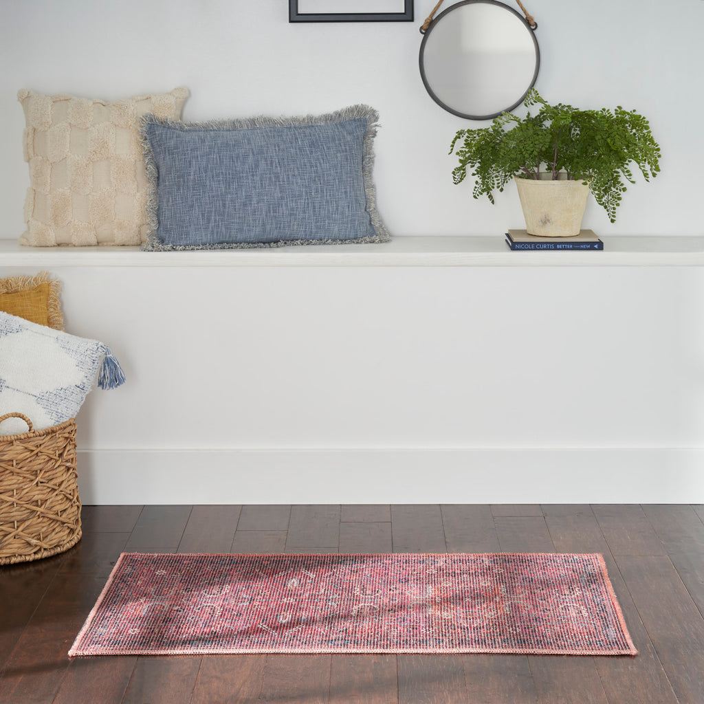 nourison new concept washables sr102 brick rug