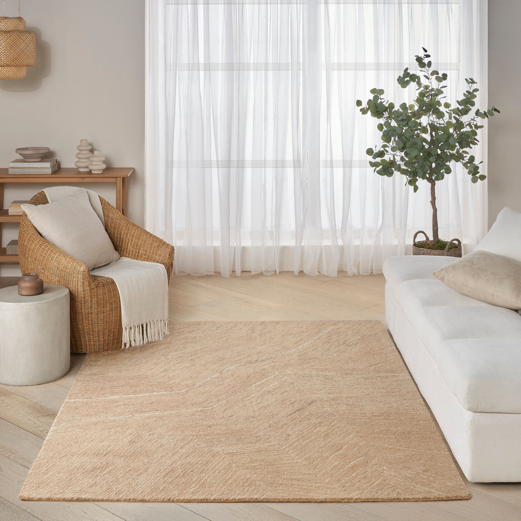 nourison pure angles ang01 camel rug
