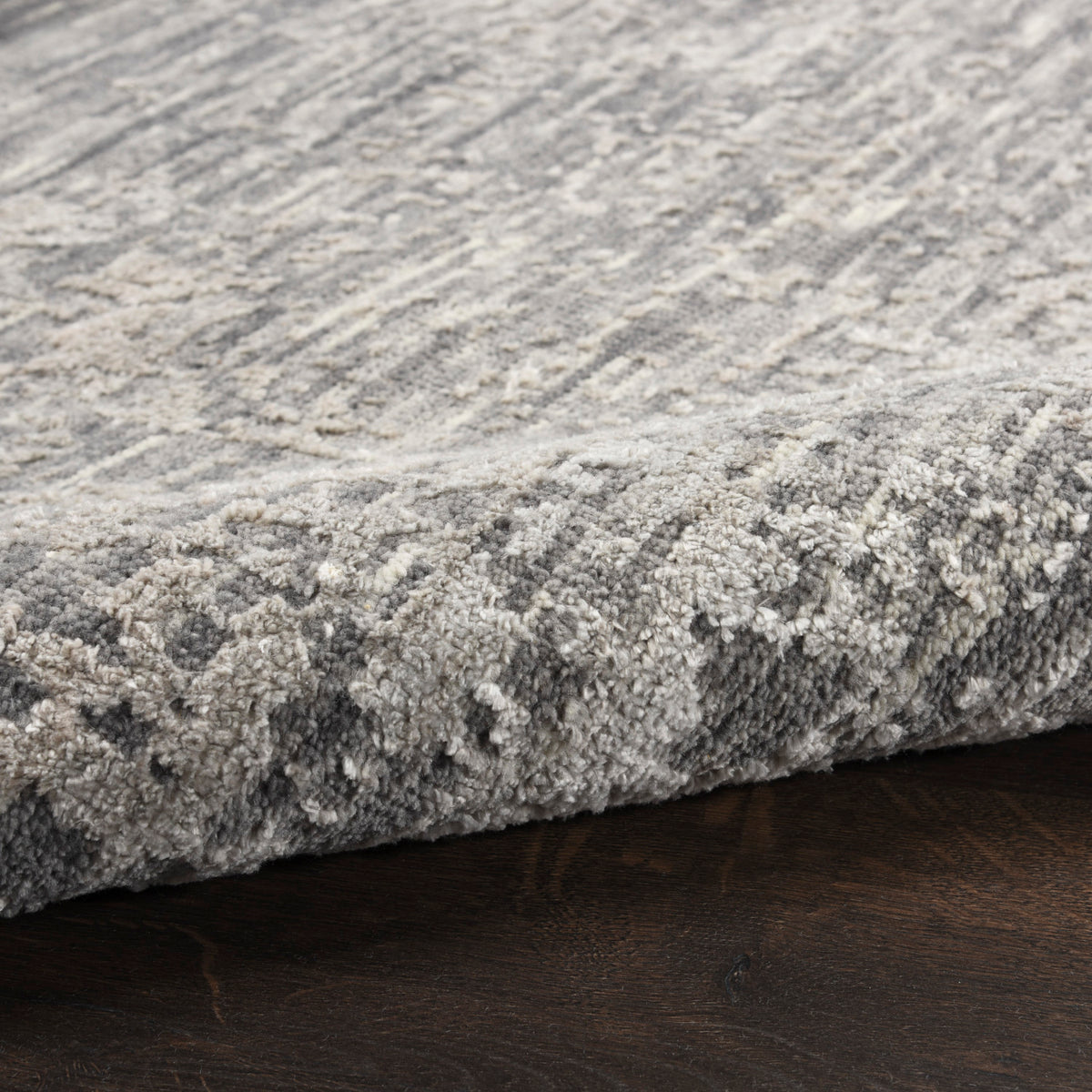 nourison luna lun01 grey silver rug