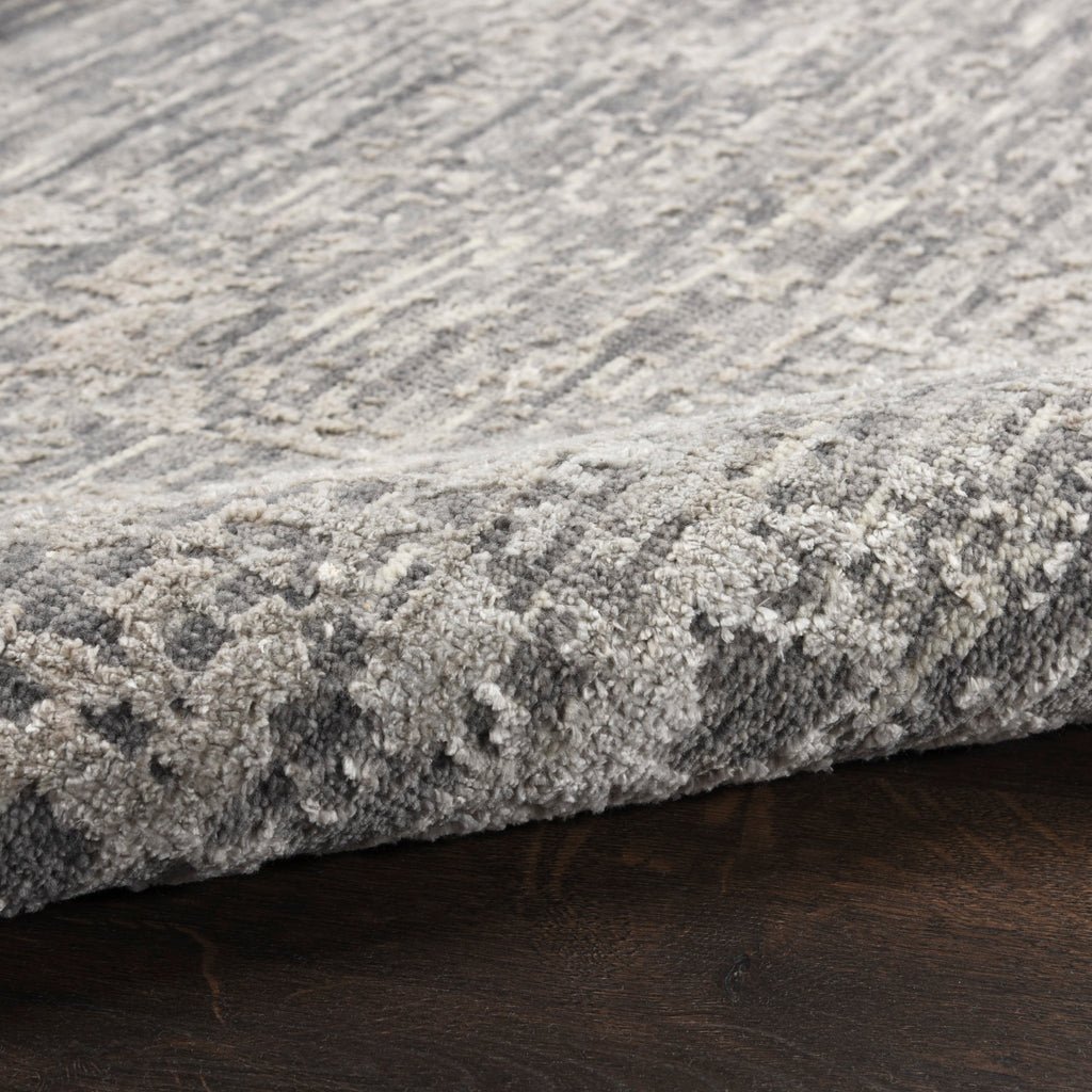 nourison luna lun01 grey silver rug