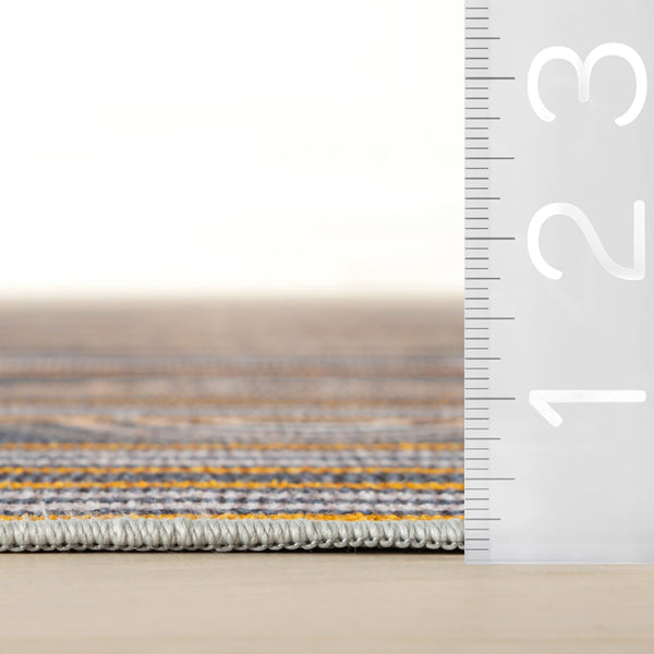 dash albert teahouse da2413 grey machine washable polyester rug