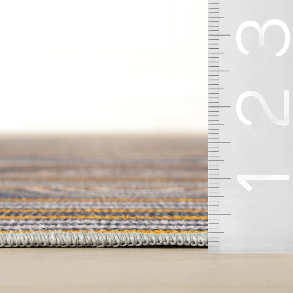 dash albert teahouse da2413 grey machine washable polyester rug