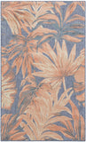 nourison aloha alh43 blue rose rug
