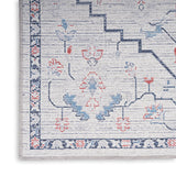 nourison new concept washables sr110 ivory blue rug