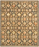 nourison antique bloom anb02 mocha multicolor rug