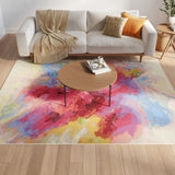 nourison color splash csp08 ivory multicolor rug