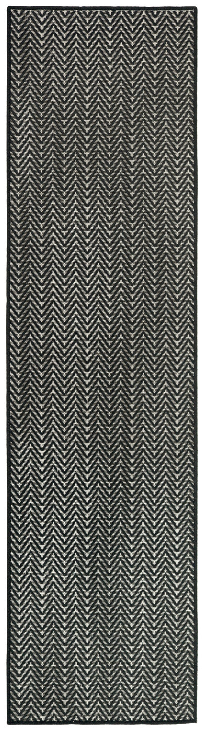 nourison horizon indoor outdoor hoz02 black rug